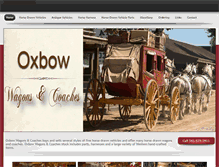 Tablet Screenshot of oxbowwagonsandcoaches.com